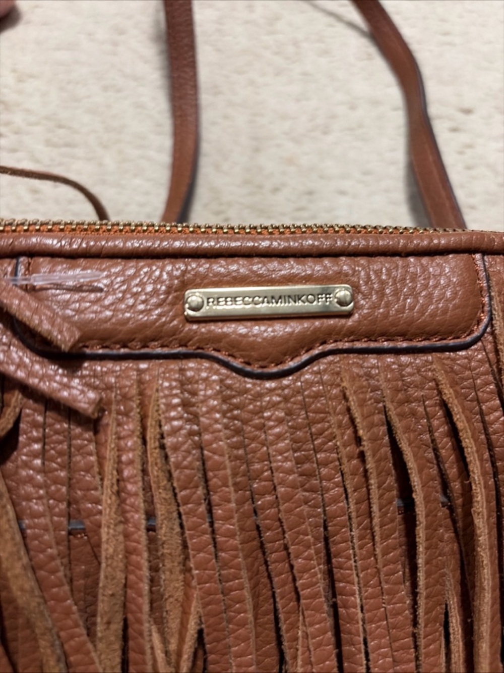 Rebecca Minkoff Brown Fringe leather Crossbody Bag - Boho Chic Western festival - Picture 4 of 8